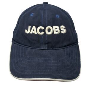 Jacobs Strapback Baseball Cap Blue One Size Adjustable Dog Daze Black Label